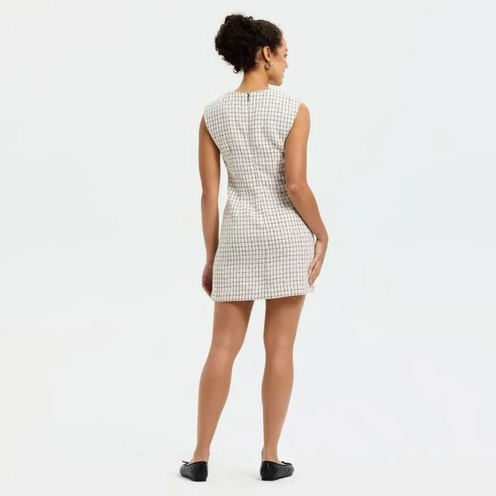 A New Day - Women's Sleeveless Mini Shift Dress - A New Day Cr Cream - Picture 2 of 4